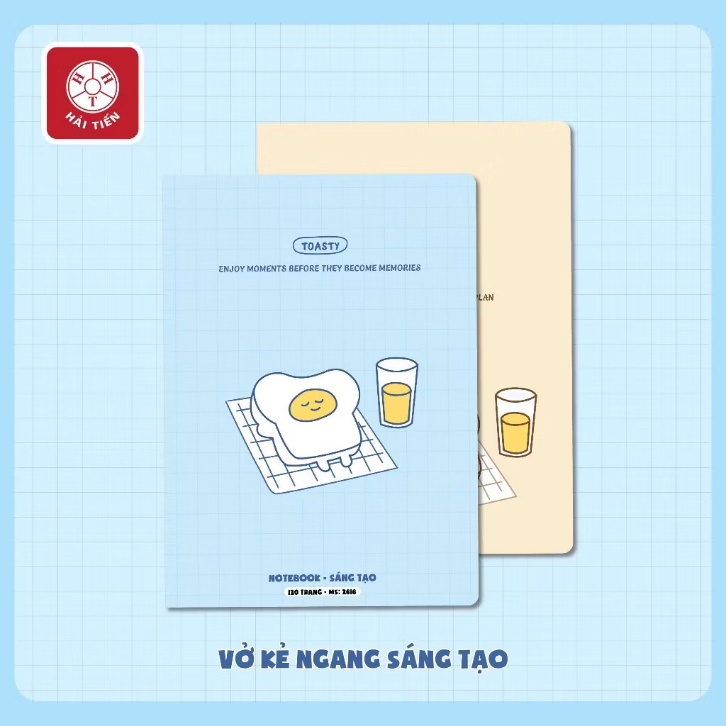 [Lẻ 1 quyển] Vở kẻ ngang SÁNG TẠO 72/80/120/200 trang B5 Hải Tiến