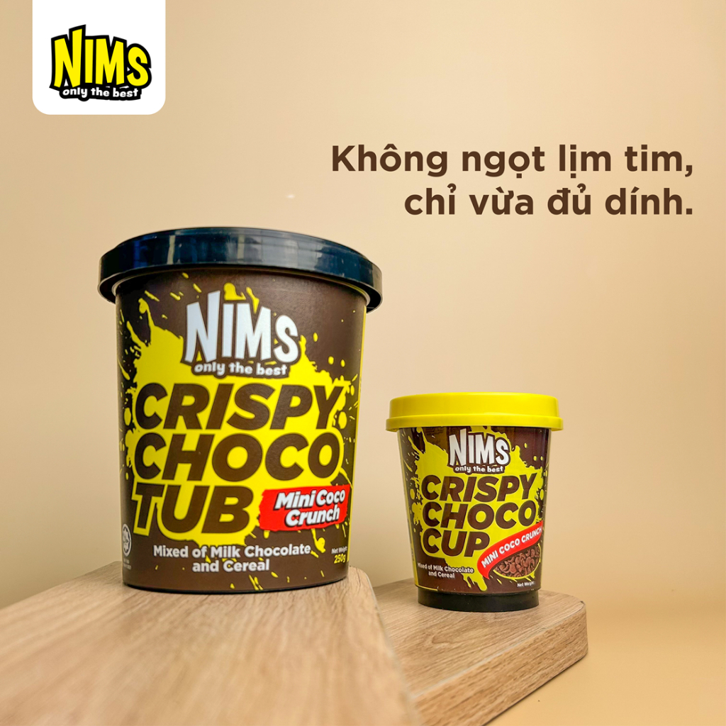 Socola Nims Giòn Tan Chảy Coco Crunch - Siêu thực phẩm kích thích tốt cho trí não