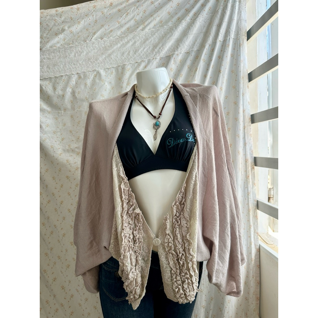 Áo khoác thun dáng dài axes 2hand nhật freesize dài 83