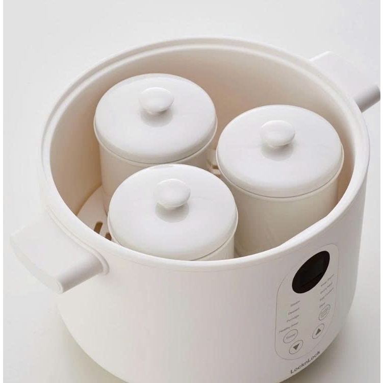 EJP164IVY - Nồi nấu chậm đa năng Locknlock Multi-function slow cooker 220V, 50Hz, 350W, 2.5L- Màu ng