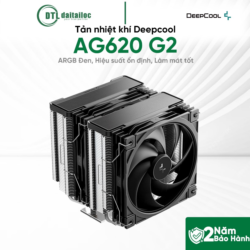 Tản nhiệt khí Deepcool AG620 G2 ARGB Đen Làm mát tốt | Chính Hãng | Bảo Hành 24 Tháng