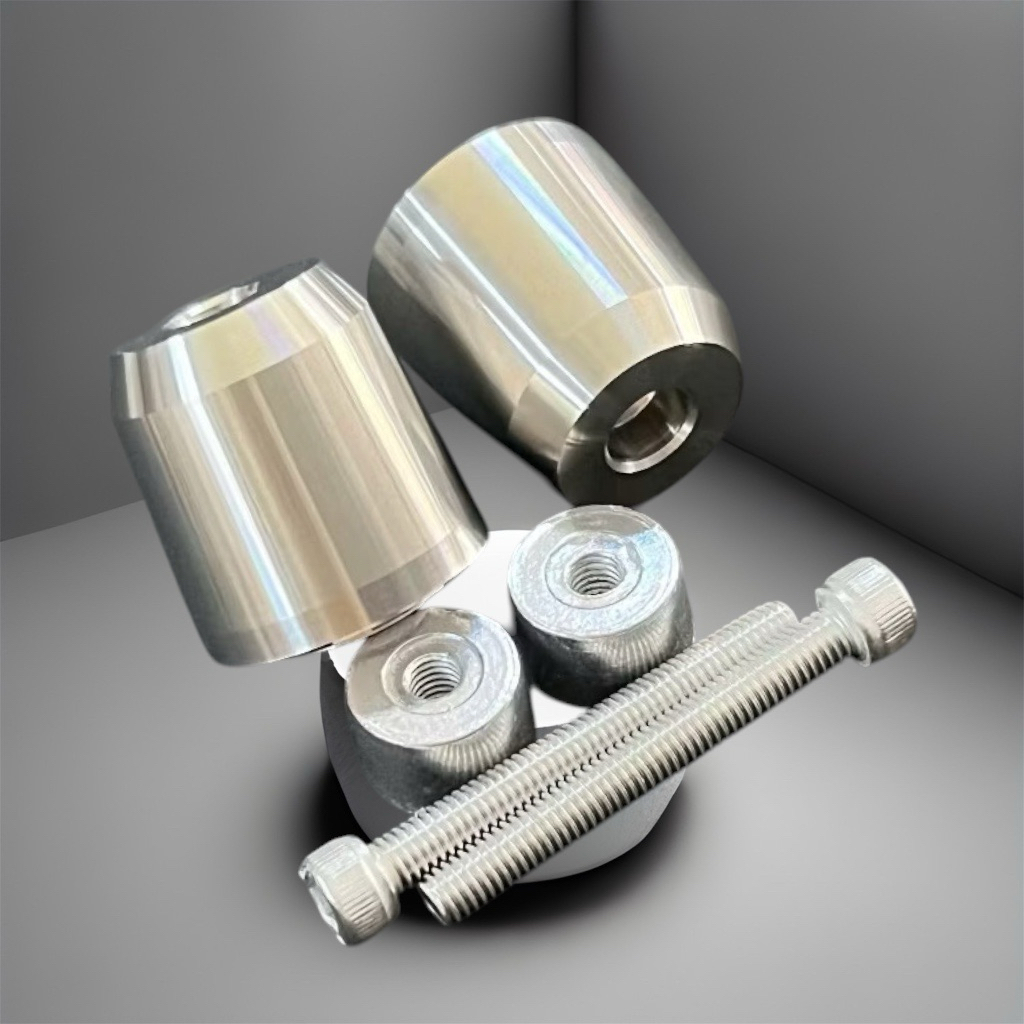 Gù Tay Lái Inox 304 Nguyên Khối Nặng 350g Kèm Ốc Và Ắc Nhôm Lắp Đặt Wave 50/100/110 Và Nhiều Dòng Xe