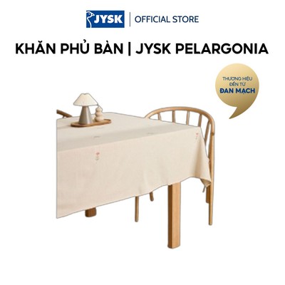 Khăn phủ bàn | JYSK PELARGONIA | cotton | be | R140xD240cm