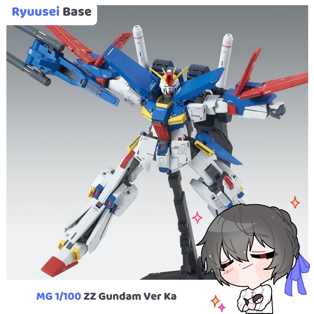 Mô Hình MG 1/100 MSZ-010 ZZ Gundam (Ver. Ka) - Mô Hình Lắp Ráp Chính Hãng Nhật Bản Bandai