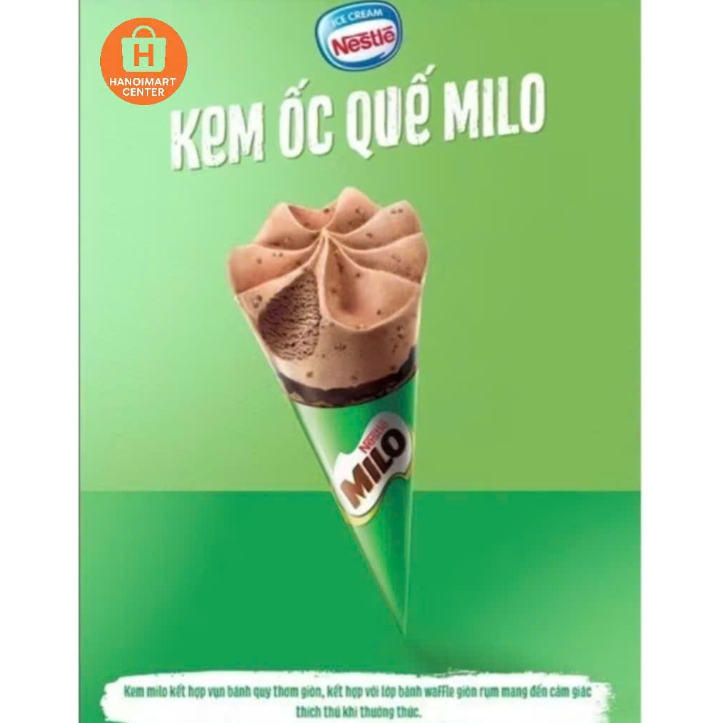 Kem ốc quế Milo - nestle Milo Thái Lan- kem siêu ngon hè 2026