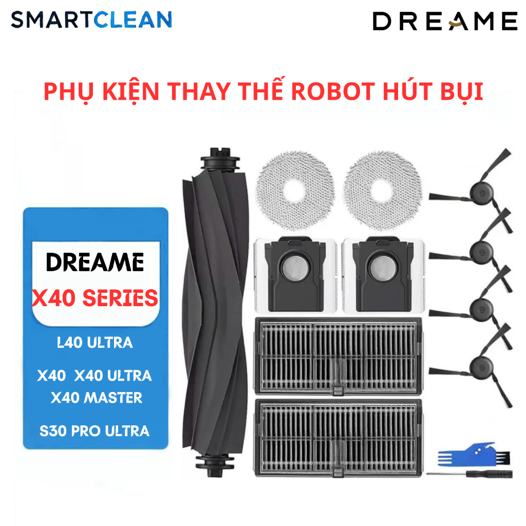 Phụ kiện thay thế Robot Dreame X40 Ultra X40 Master L40 Ultra | Mova P10 Pro Ultra