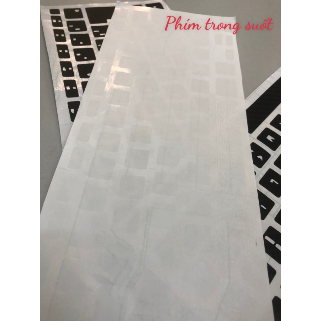 Decal Nút Phím Laptop Trong Suốt PPF– Chống Mòn, Chống Xước Cho Dell Lenovo HP MacBook, Mọi Dòng Lap