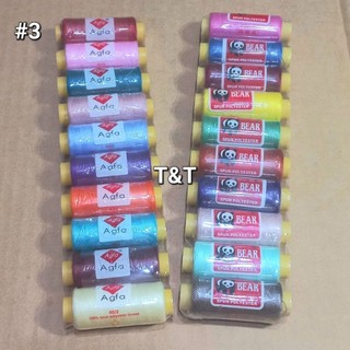 Combo 20 cuộn Chỉ may tay (màu/ đen/ trắng)