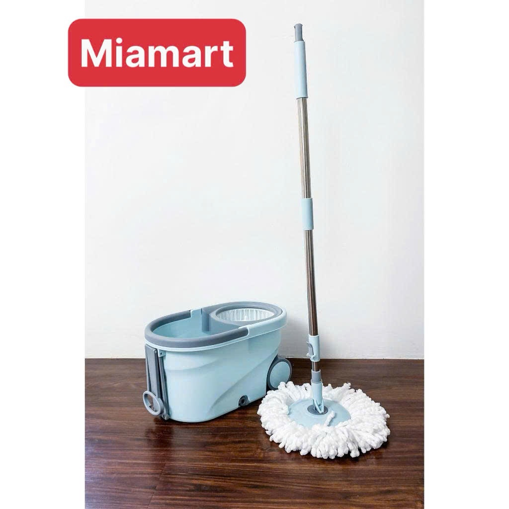 Bộ cây lau nhà 360 độ có bánh xe ETM971 SWEEPY Màu xanh 7L