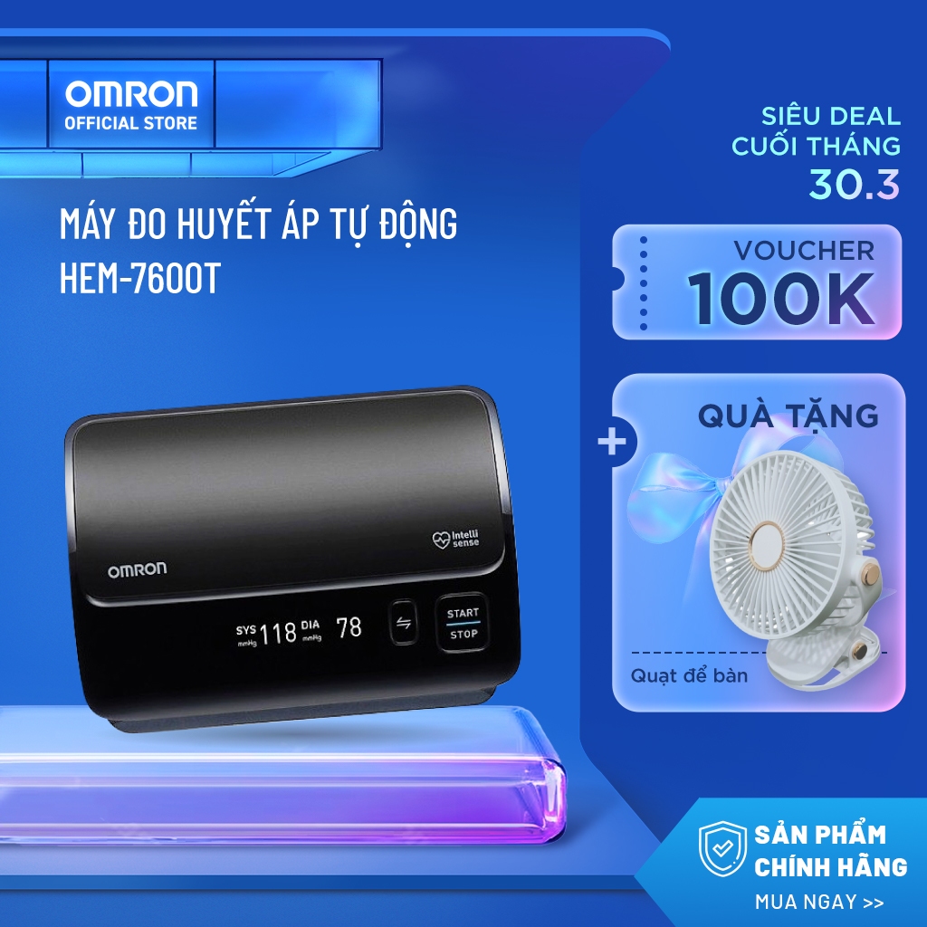 Máy đo huyết áp tự động Omron HEM-7600T