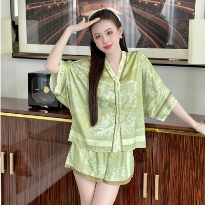 Set pijama ngủ nữ pijama mặc nhà set bộ đồ ngủ pyjama Hisexy Lụa Latin Form cánh dơi cổ chữ Y P18