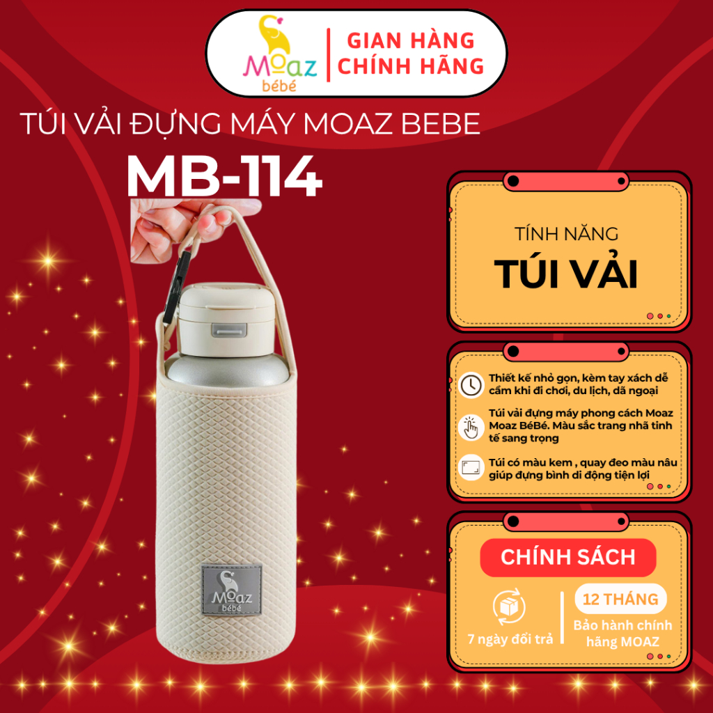 Túi đeo Moaz BéBé MB114 đựng máy đun nước di động giúp mẹ tiện lợi khi ra ngoài