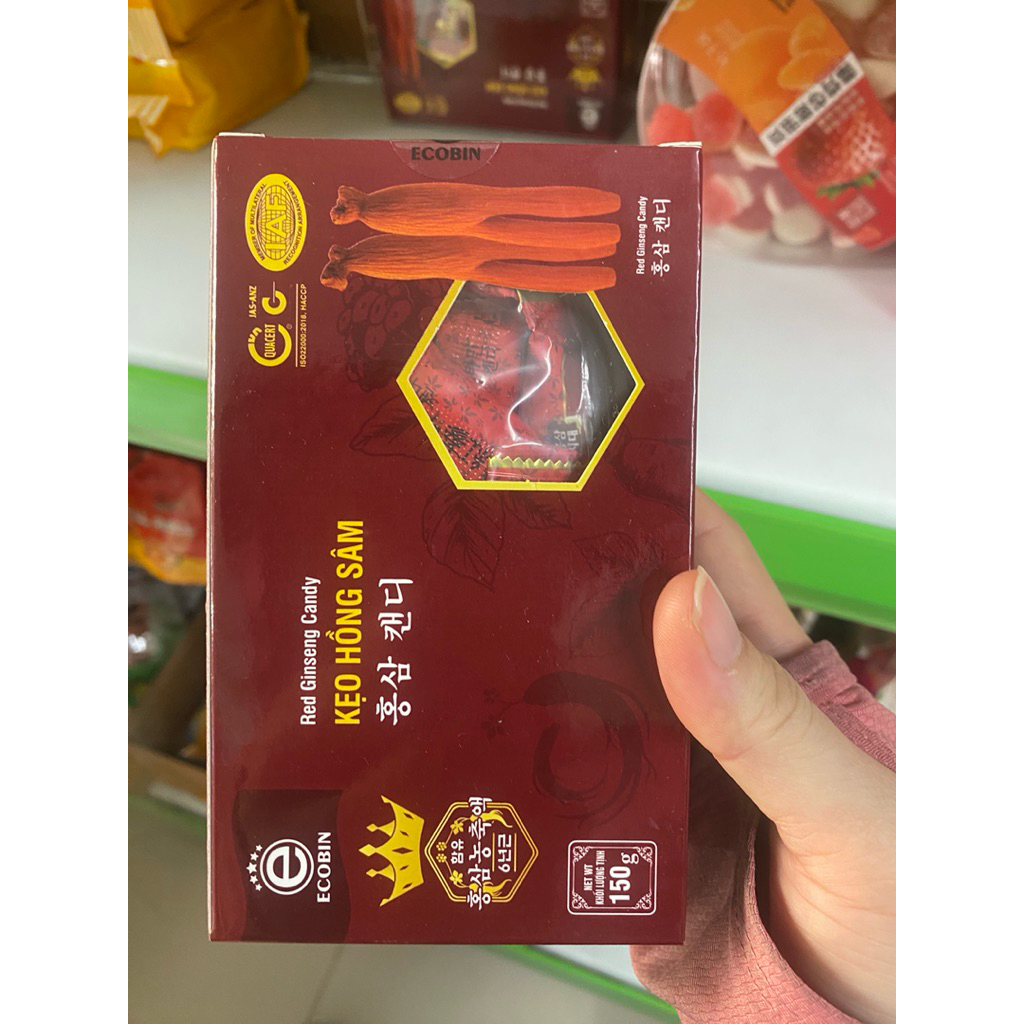 Kẹo hồng sâm Korean Red Ginseng  date 2027