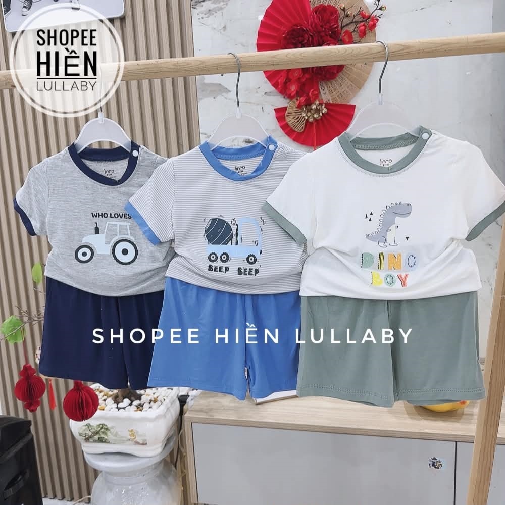 [Jinro/Chính Hãng] Bộ cộc tay bổ trụ Jinro chất petti cho bé trai