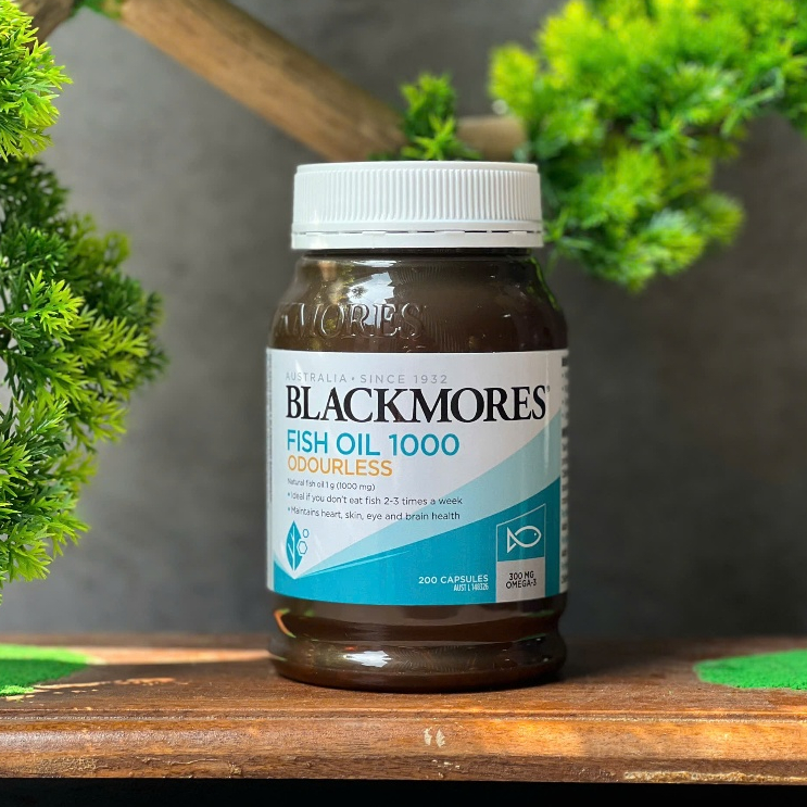 Dầu cá Blackmores Fish Oil odourless 1000mg 200 viên