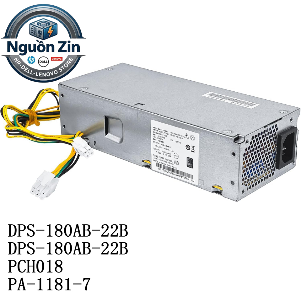 Nguồn Lenovo Lenovo V530s, ThinkCentre M710e,  HP ProDesk 280 G2, 400 G4 SFF 180W – Chính Hãng