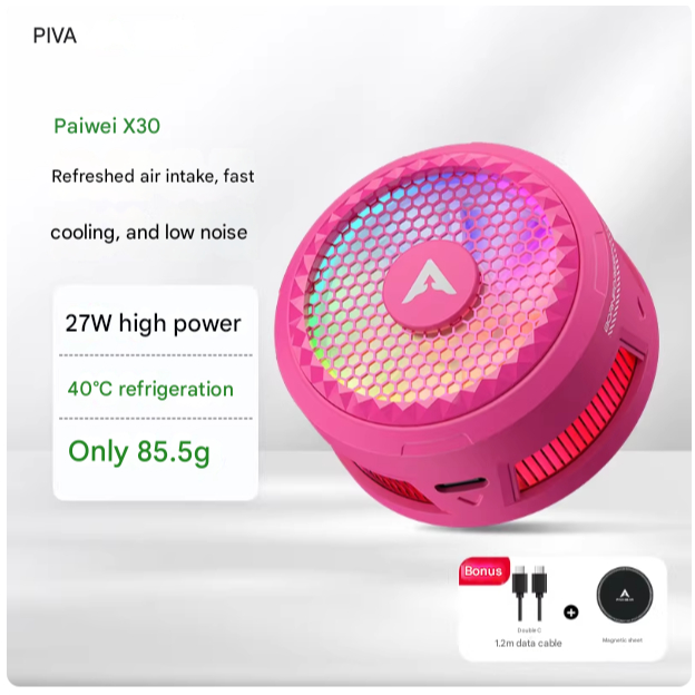 Piva X30 | Quạt tản nhiệt sò lạnh cao cấp làm lạnh nhanh, hút gió ngược không nóng tay khi chơi game pubg | BigBuy360 - bigbuy360.vn