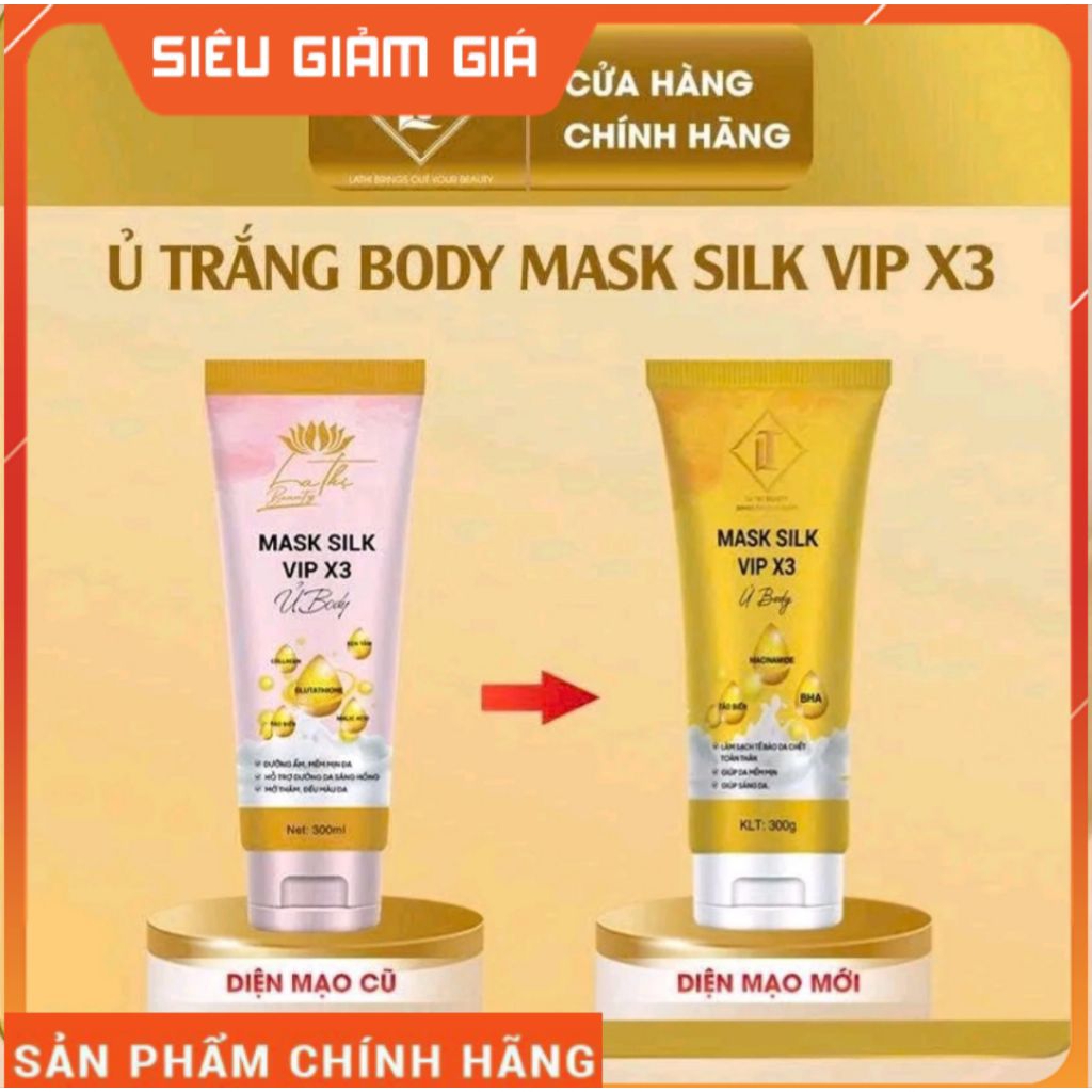 [ MỚI ] Ủ trắng body vip x3_Beauty cô ba họ la_Chính Hãng