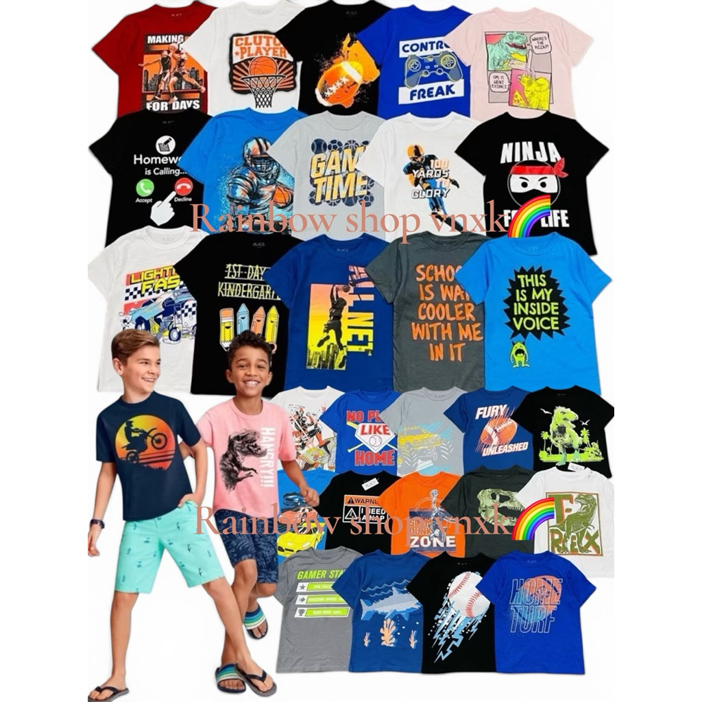 Áo bé trai xuất nhiều mẫu ( size 10/12y-16y )