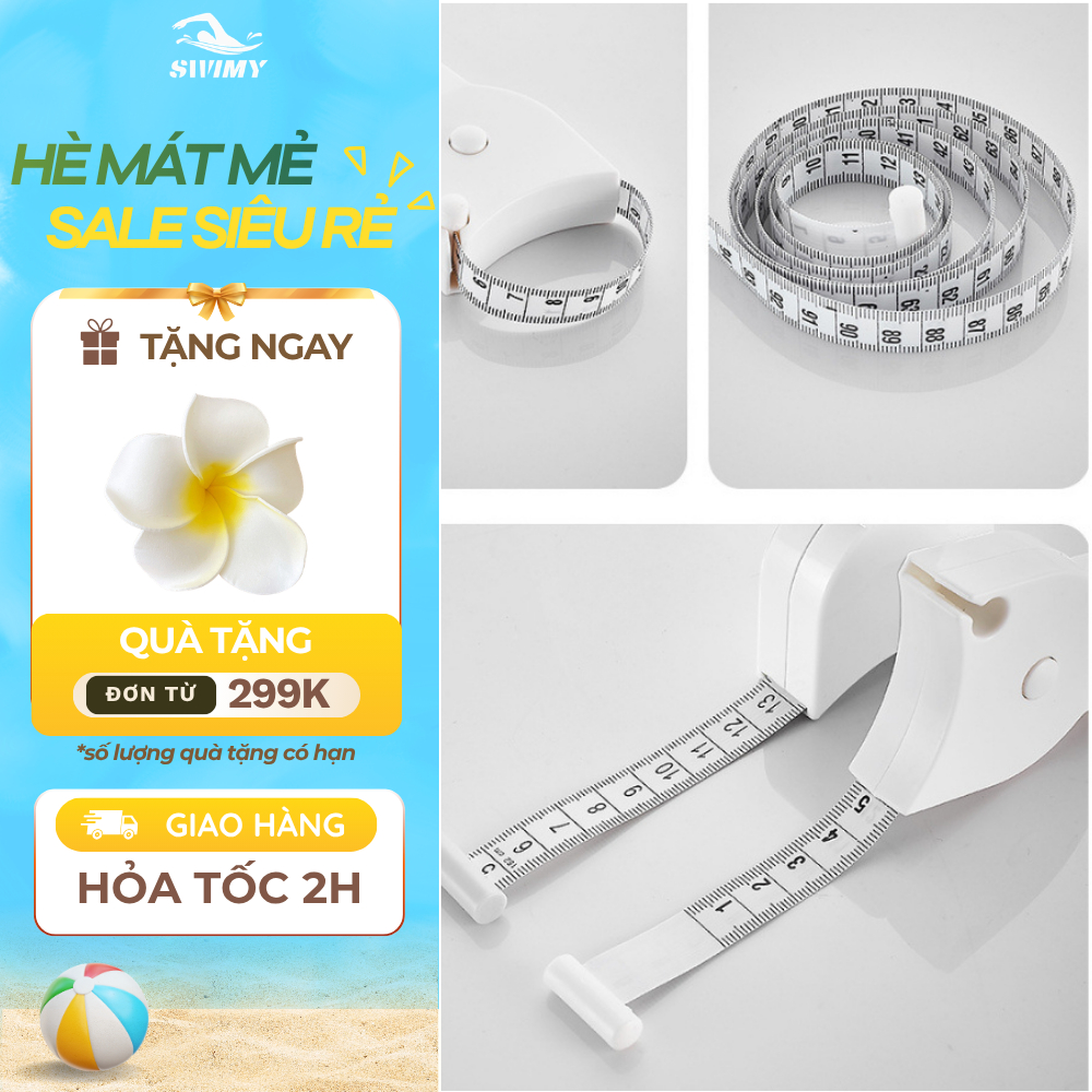 [Peinn] [K112] Thước dây đo vòng eo cơ thể tự động, thước đo mọi vị trí SWIMY