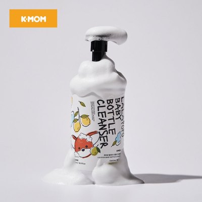 Nước rửa bình thuần chay cao Lalapopo K-Mom Hàn Quốc dạng chai tạo bọt 500ml