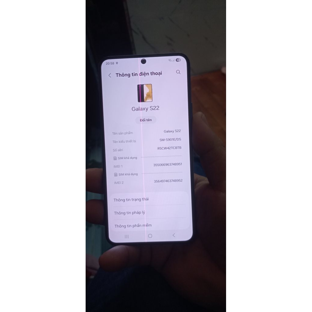 Samsung Dex S22 5G 8/128 snap 8gen1 zin full màn 1 sọc