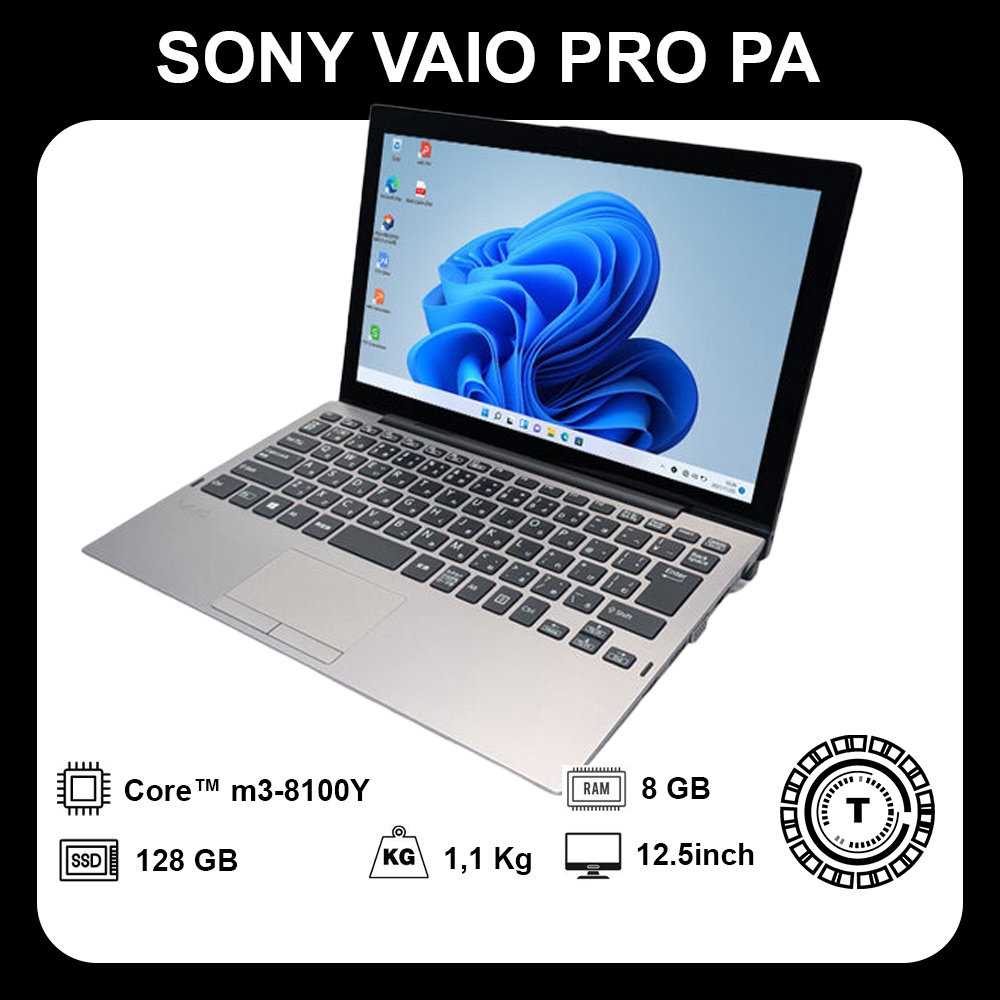 Laptop VAIO VJPA11C11N VAIO PRO PA | Core™ m3-8100Y |Ram 8GB|SSD 128GB|12.5 inch 1920*1080 Touch