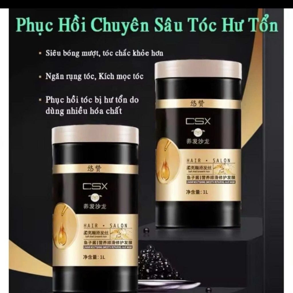 Kem ủ hấp dầu Tóc Siêu mềm mượt và phục hồi hư tổn Csx 1000ml
