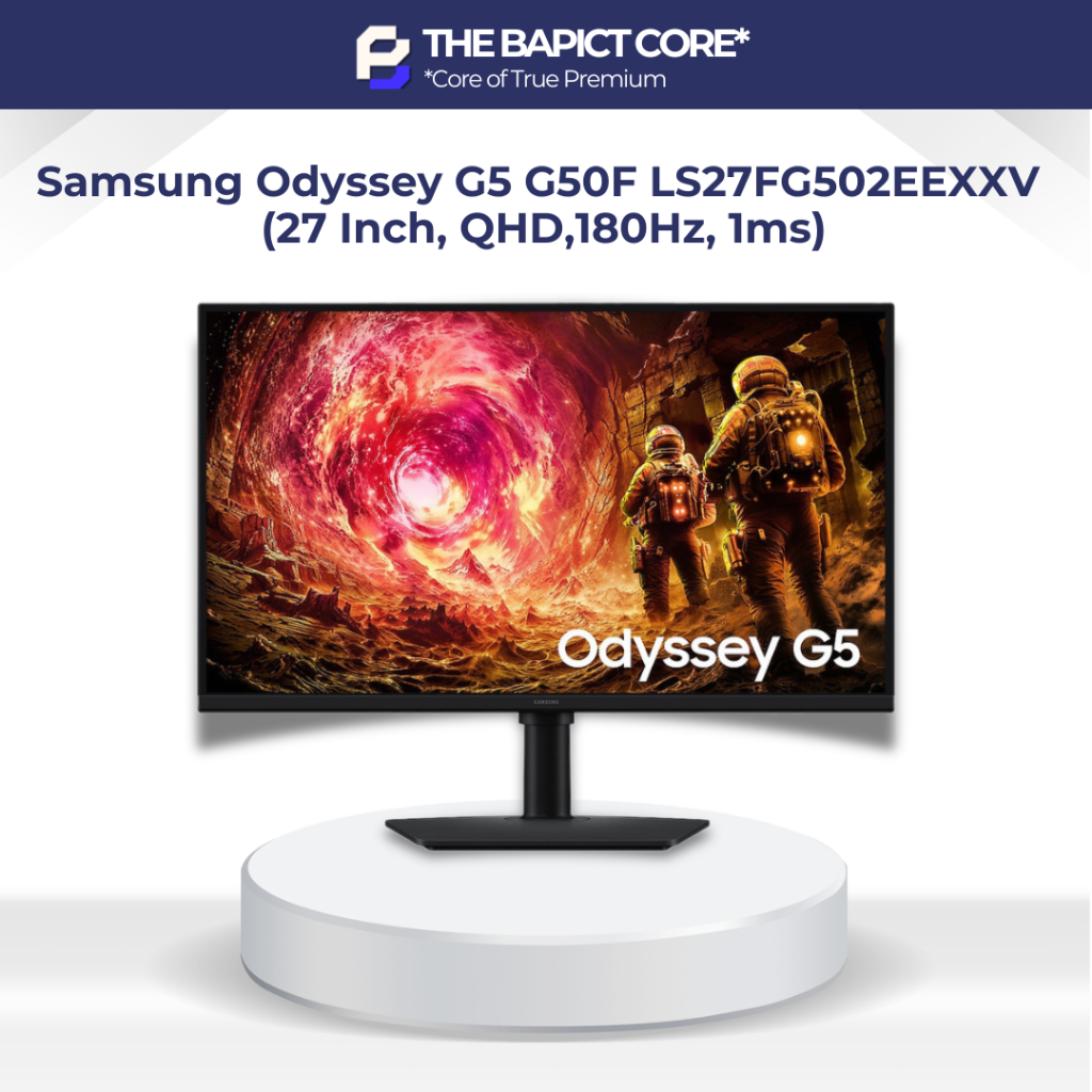 [HOẢ TỐC HCM] Màn Hình Gaming Samsung Odyssey G5 G50F LS27FG502EEXXV (27 Inch, QHD,180Hz, 1ms)