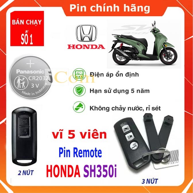 Pin chìa khóa xe máy Honda SH350i