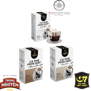 Cà phê phin giấy trung nguyên legend vị vietnemse / americano / fushion hộp 10 túi phin lọc