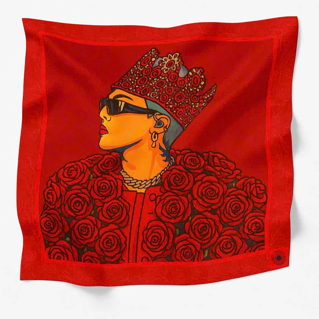 G-DRAGON_THE RED KING - CHAM Bandana - Khăn lụa - Khăn Bandana