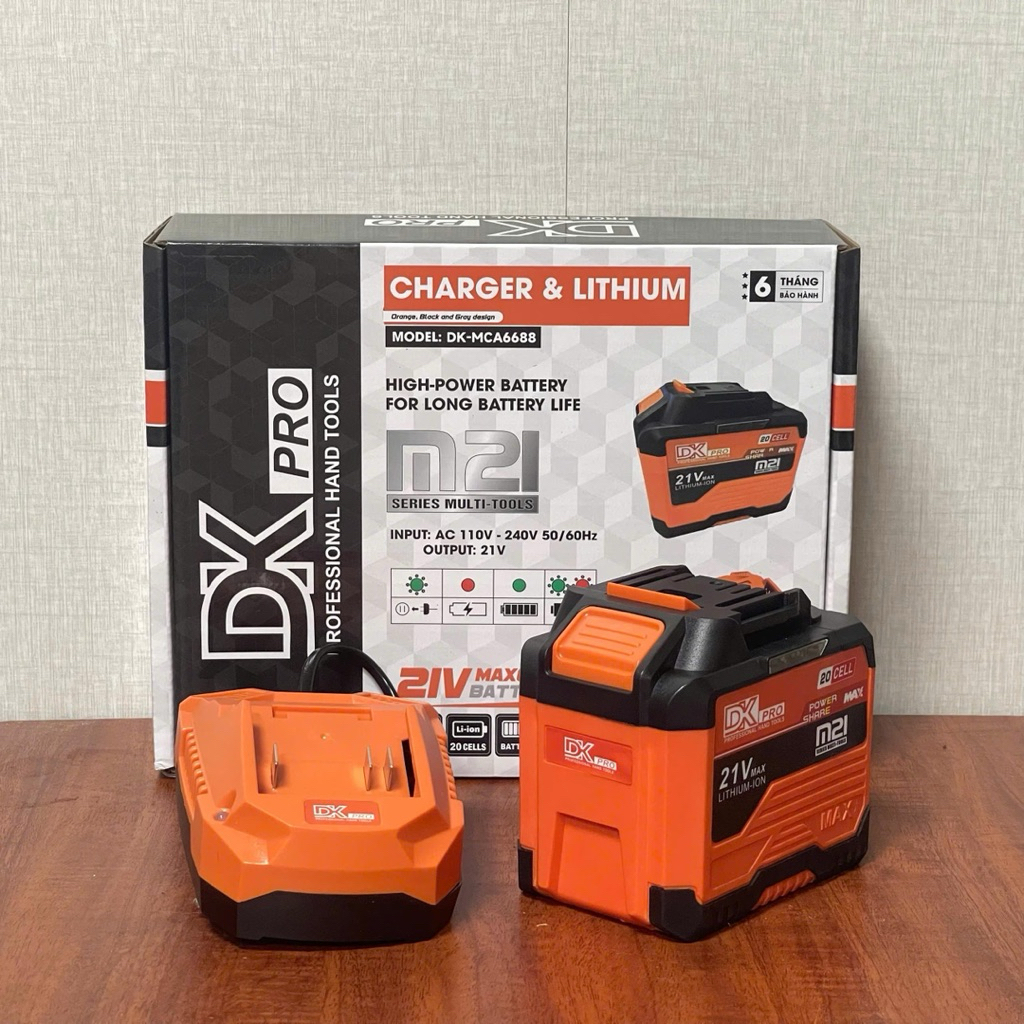 Combo Pin Sạc DKPRO 20Cell Có Cổng USB Mạch 4Fet