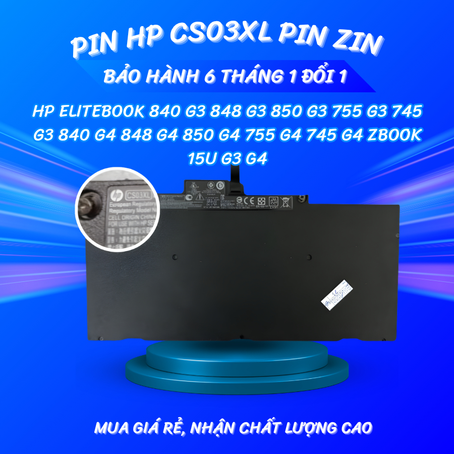 Pin HP CS03XL Pin ZIN HP EliteBook 840 G3 848 G3 850 G3 755 G3 745 G3 840 G4 848 G4 850 G4 755 G4 74