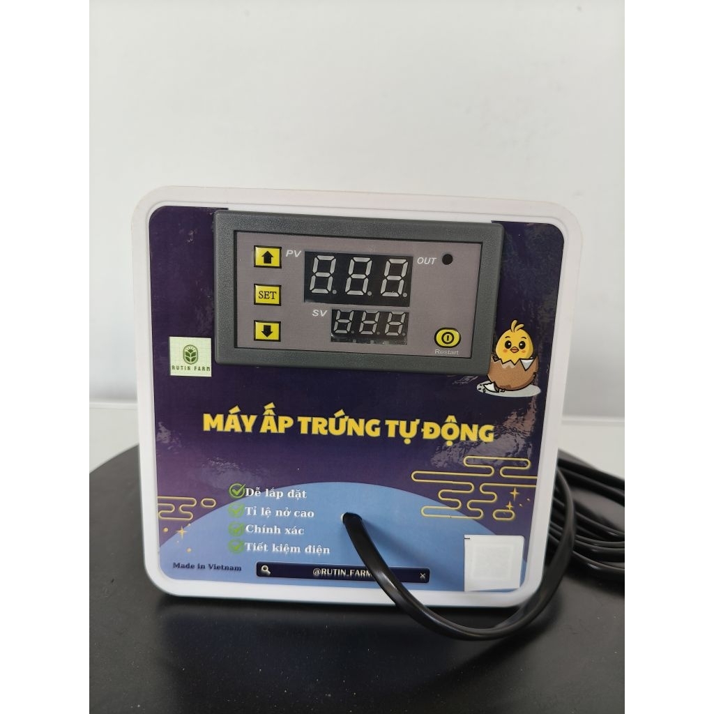 (Dây Carbon) Máy ấp trứng Rutinfarm dây Carbon Mẫu MỚI