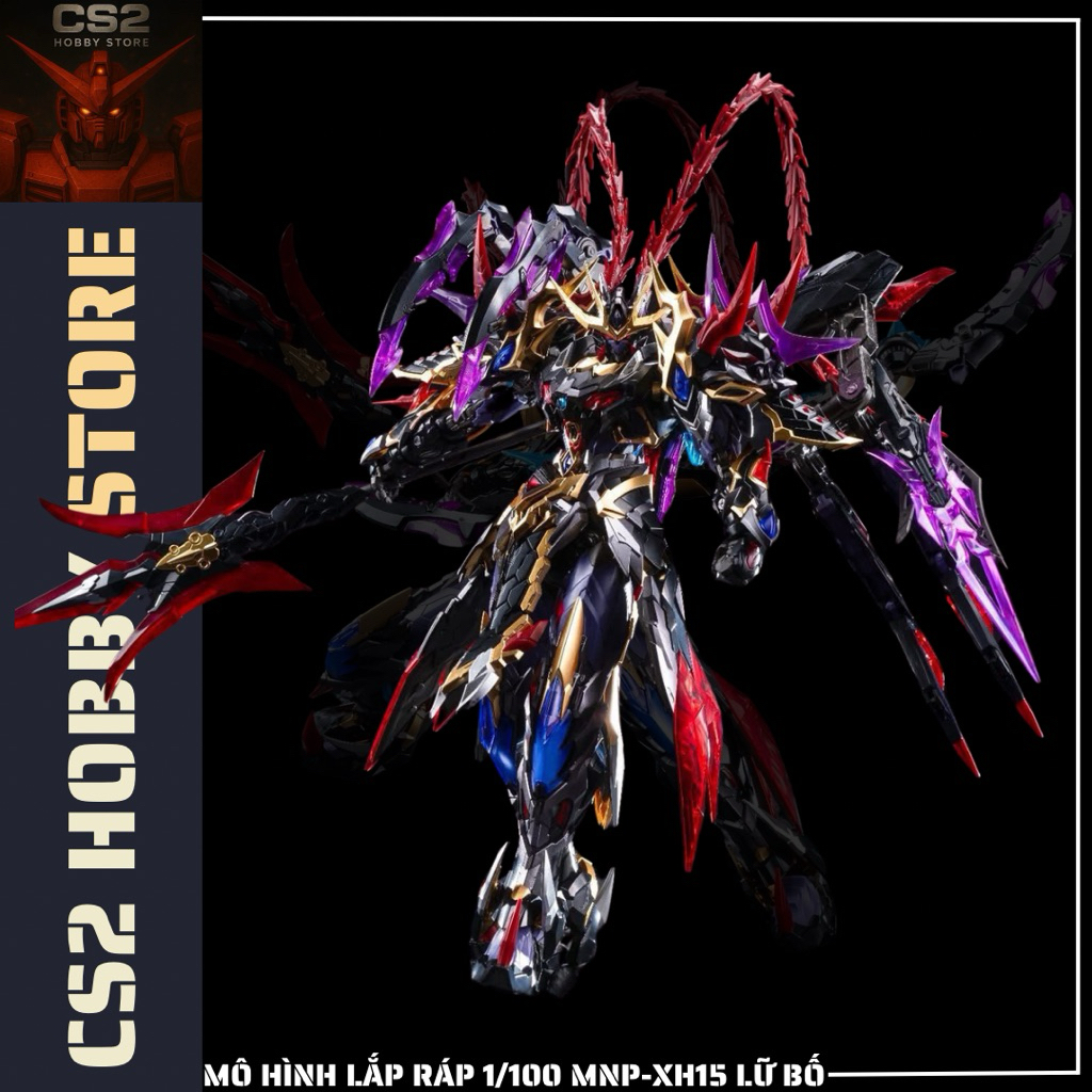 ( Hàng Đang Về ) Mô Hình Lắp Ráp 1/100 Lữ Bố Lubu MNP-XH15 - Model Kit Motor Nuclear