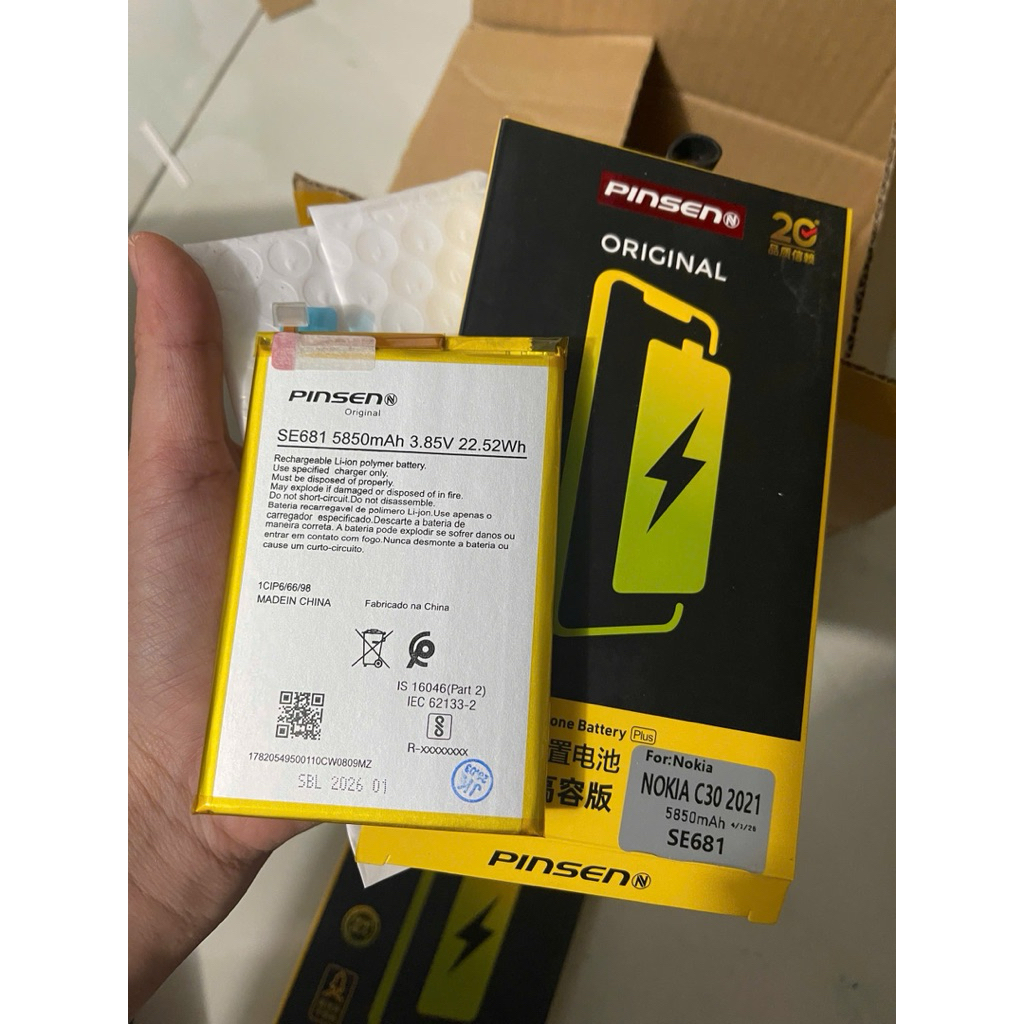 Pin Nokia C30 2021 / SE681 / 5850mAh ( Pinsen )