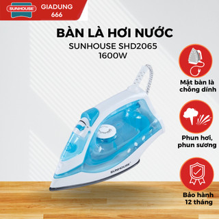 Bàn là hơi nước sunhouse shd2065, bàn ủi hơi nước sunhouse shd2065, hai chức năng phun hơi tiện dụng