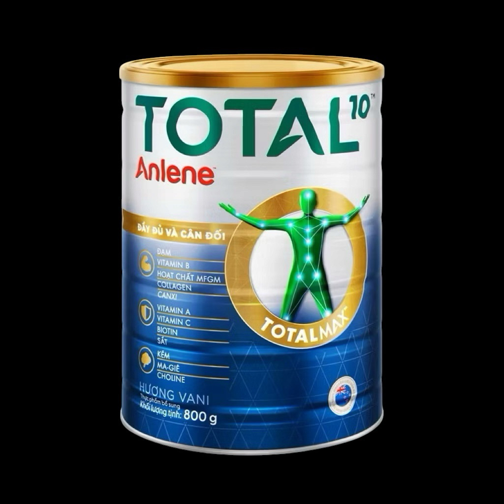 Sữa bột bổ sung dinh dưỡng Anlene Total 10- 800g