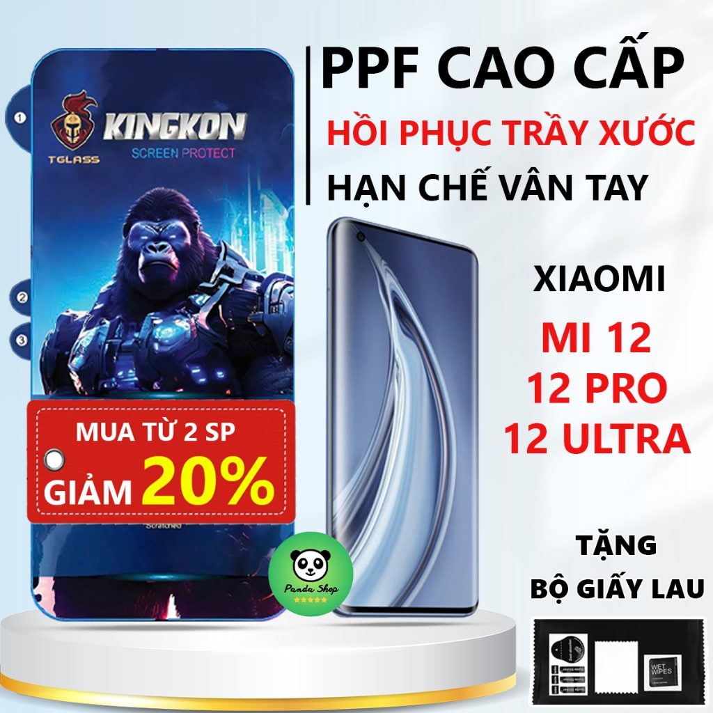 Miếng dán màn hình Xiaomi 12/ 12S/ 12X/ 12 PRO/ 12S ULTRA full màn,chống trầy xước-Panda