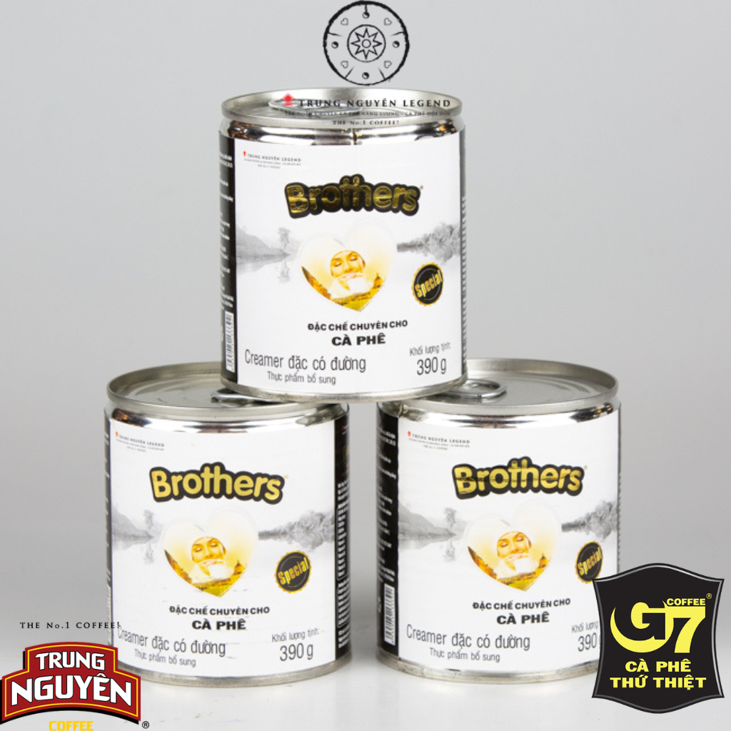 (SỈ - COMBO) Sữa Đặc Có Đường Brothers Coffee Trung Nguyên ( Hộp 390 Gr)