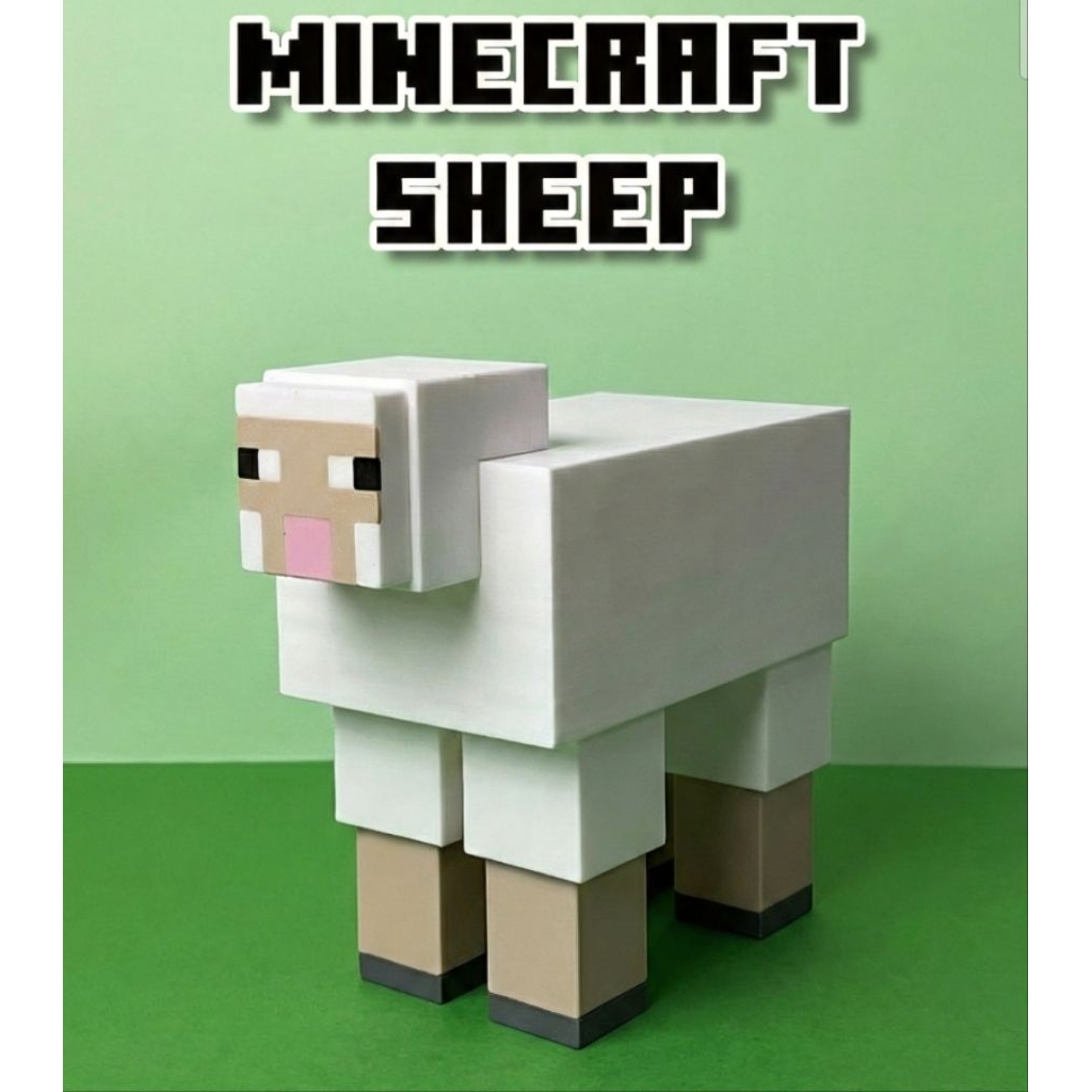 Mô Hình Minecraft Mini Trang Trí Bàn – Creeper / Fox / Pig / Enderman/ Ghast/ – Decor Gaming