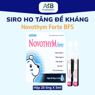 [Mẫu Mới] Ống uống giảm viêm đường hô hấp trên Novothym forte BFS giảm ho, tăng đề kháng đề kháng đường hô hấp
