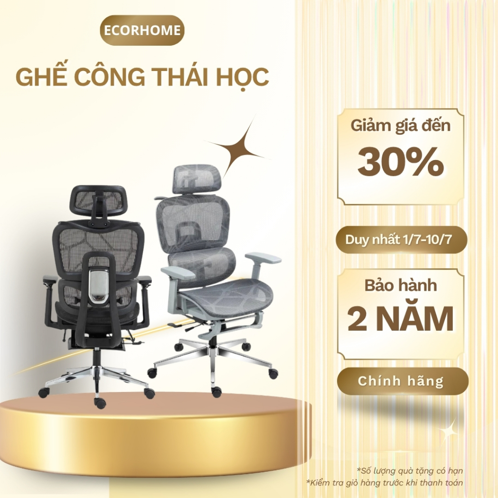Ghế Xoay Văn Phòng, Ghế Chơi Game Công Thái Học Tựa Đầu 3D, Lưng Ghế Có Thể Ngả 155 độ, Bảo Vệ Cột S
