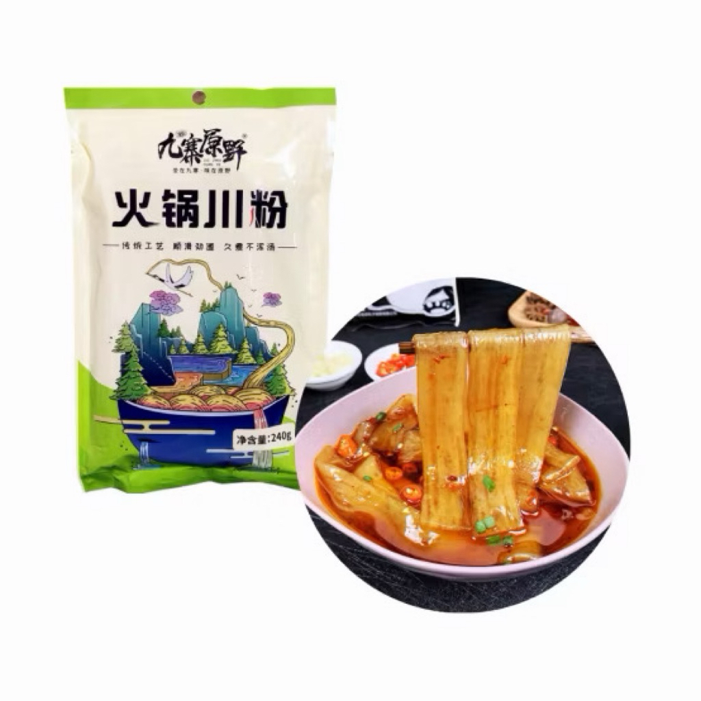 Gói 240gr Miến Dẹt Khoai Lang Trùng Khánh Ăn Nhúng Lẩu