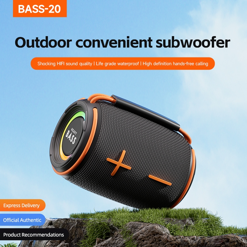 Loa bluetooth Heavy Bass 20 chính hãng, loa cầm tay di động âm bass mạnh