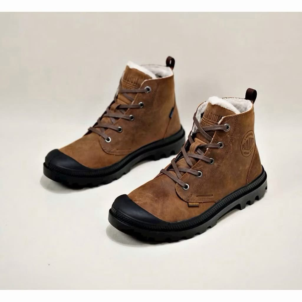 Boots đi lạnh unisex Palladium lót lông size 37