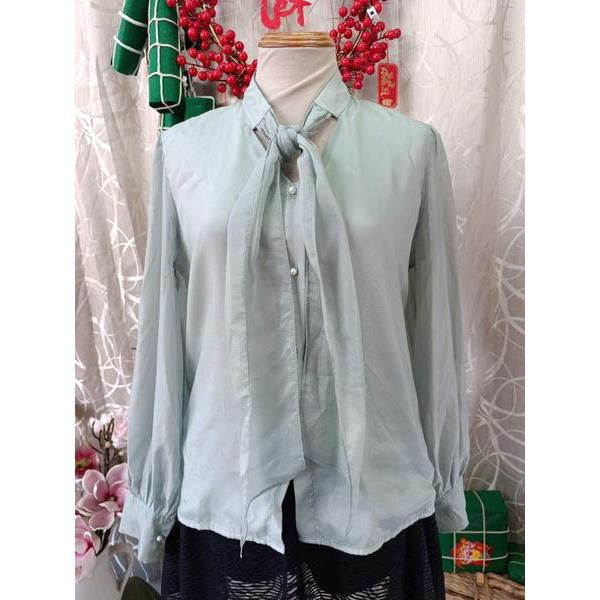 KIMIE thanh lý - Áo sơ mi voan cúc ngọc bymo - SIZE L
