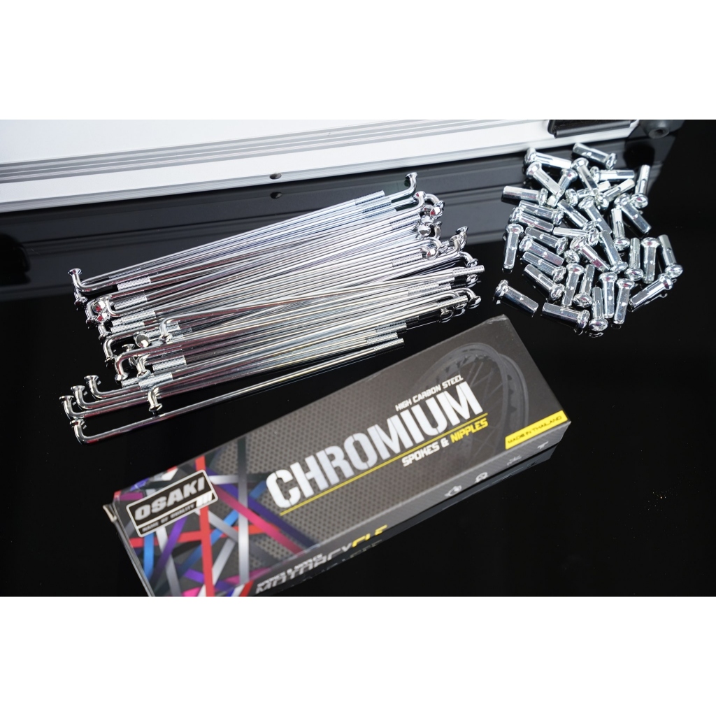 Bộ Căm OSAKI XI BÓNG CHROM XE SỐ , Đủ Size ( MẪU MỚI NHẤT - CHÍNH HÃNG )