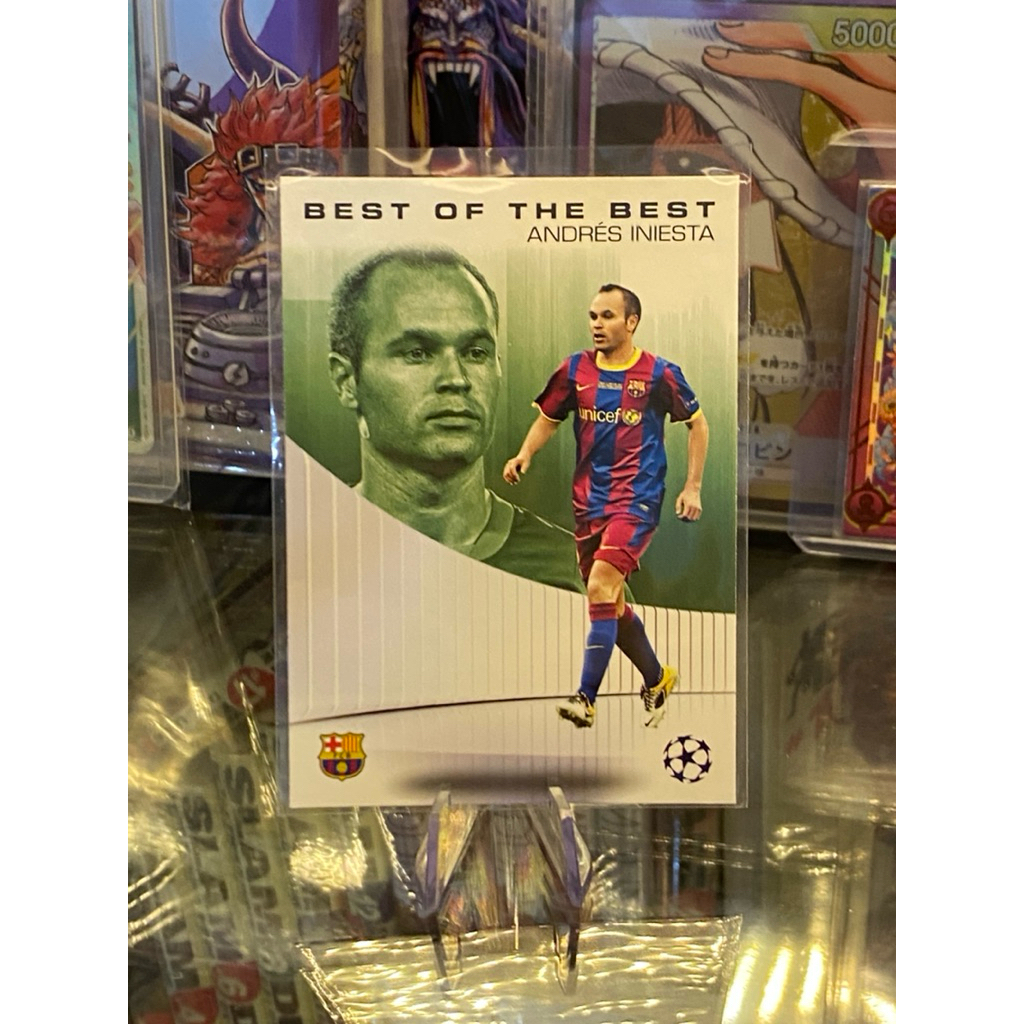 Thẻ Cầu Thủ Andres Iniesta Topps UEFA Club Competitions (UCC) 2024-25 FC Barcelona BEST OF THE BEST 